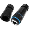Techly IWP-MD C6-IP68T Kabel-genderchanger RJ-45 zwart