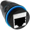 Techly IWP-MD C6-IP68T Kabel-genderchanger RJ-45 zwart