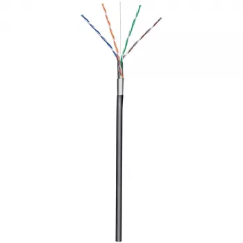 Techly F/UTP Hank kabel Cat.5E CCA 305m solid outdoor zwart ITP8-RIS-0305LO