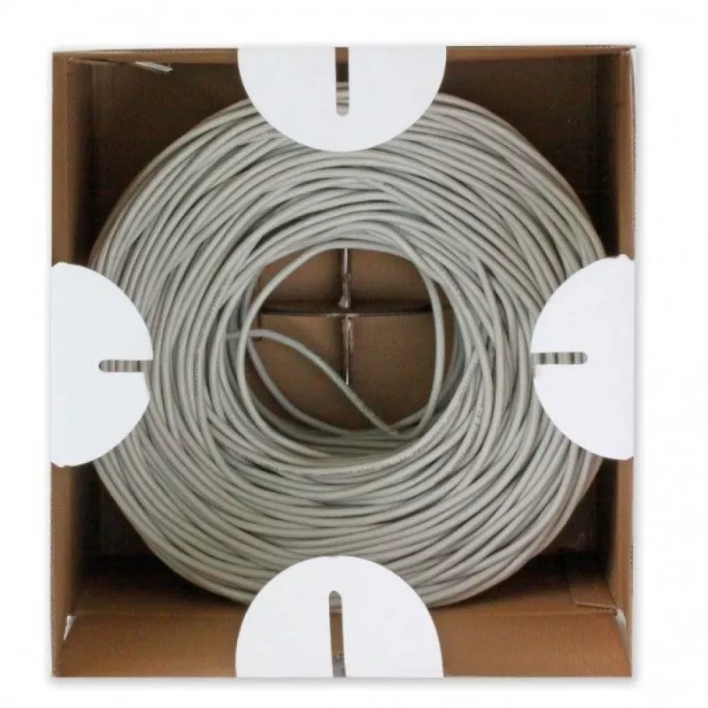 Techly F/UTP Hank kabel Cat.5E CCA 305m solid outdoor zwart ITP8-RIS-0305LO