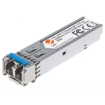 Intellinet Transceiver-module optisch, Gigabit-glasvezel-SFP, 1000Base-Lx (LC) singlemode-poort, 10 km, golflengte 1310 nm, MSA-conform, voldoet aan Cisco GLC-LH-SM, Ethernet, glasvezel, drie jaar garantie