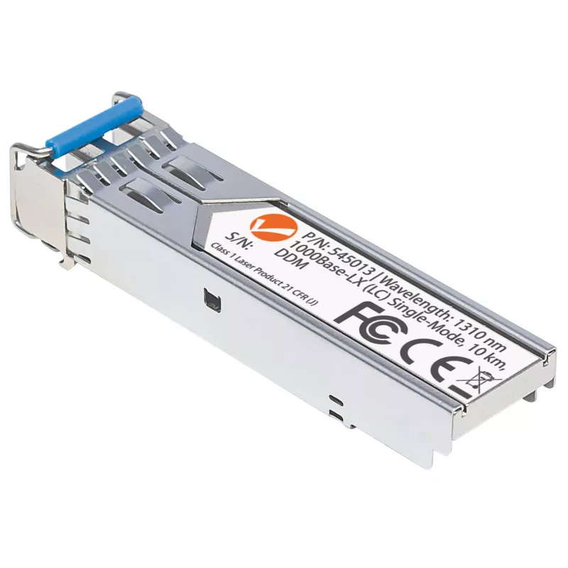 Intellinet Transceiver-module optisch, Gigabit-glasvezel-SFP, 1000Base-Lx (LC) singlemode-poort, 10 km, golflengte 1310 nm, MSA-conform, voldoet aan Cisco GLC-LH-SM, Ethernet, glasvezel, drie jaar garantie