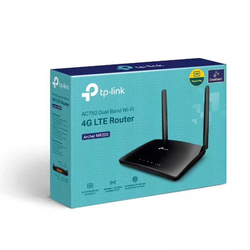 TP-Link Archer MR202 WLAN-router Fast Ethernet dualband (2,4 GHz / 5 GHz) zwart