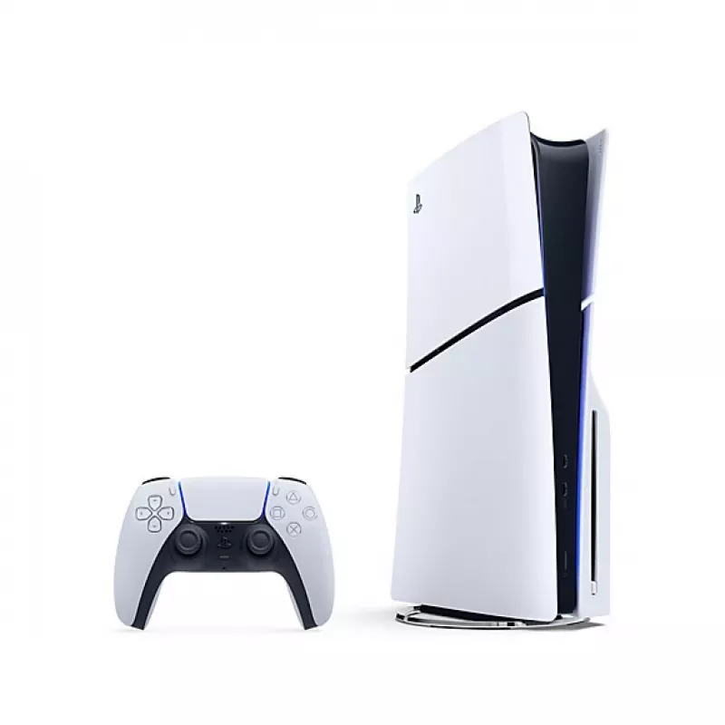 Sony PlayStation 5 (modelgroep - Slim), PlayStation 5, zwart, wit, 16384 MB, GDDR6, 448 GB/s, AMD