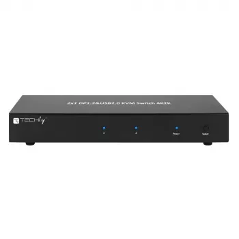 Techly IDATA DP-KVM2 KVM-switch zwart