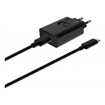 Ladeadapter Motorola TurboPower 33W USB-C GaN zwart, 1 m kabel, EU-stekker