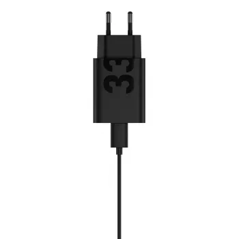 Ladeadapter Motorola TurboPower 33W USB-C GaN zwart, 1 m kabel, EU-stekker