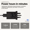Ladeadapter Motorola TurboPower 33W USB-C GaN zwart, 1 m kabel, EU-stekker