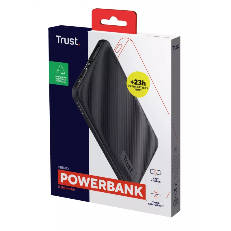 Trust Primo lithium-ion (Li-Ion) 5000 mAh zwart
