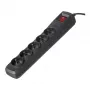 Stekkerdoos ActiveJet ACJ COMBO 5G 1.5M — 5x Type-E-stopcontacten, 1,5 m kabel, 2300 W, 10 A, Type-E-stekker