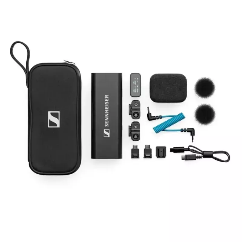 Sennheiser PROFILE WIRELESS 2-kanaals draadloze microfoonset, 2,4 GHz, 2 clipmicrofoons, oplaadcase, etui