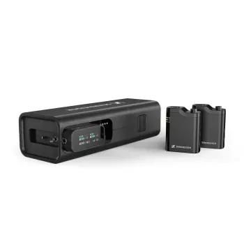 Sennheiser PROFILE Wireless 2-kanaals condensator-draadloze microfoonset – omnidirectioneel, 48 kHz, 245 m bereik, 7 u batterij