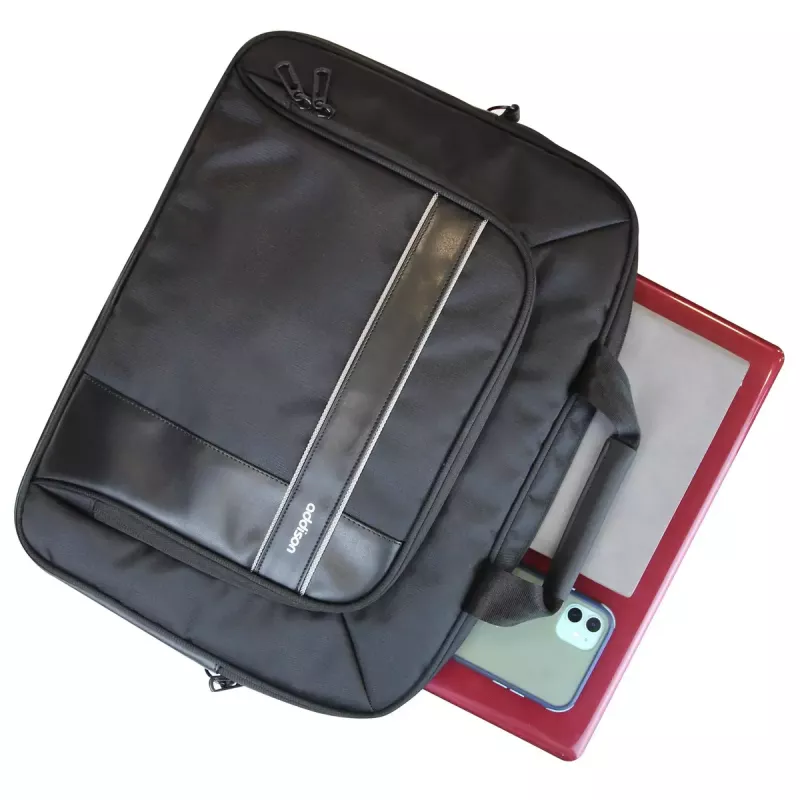 Toploader tas Addison COMPUTER CASE FOR NOTEBOOK 14.1 inch CORNELL 14 — nylon, 362×38×245 mm, zwart