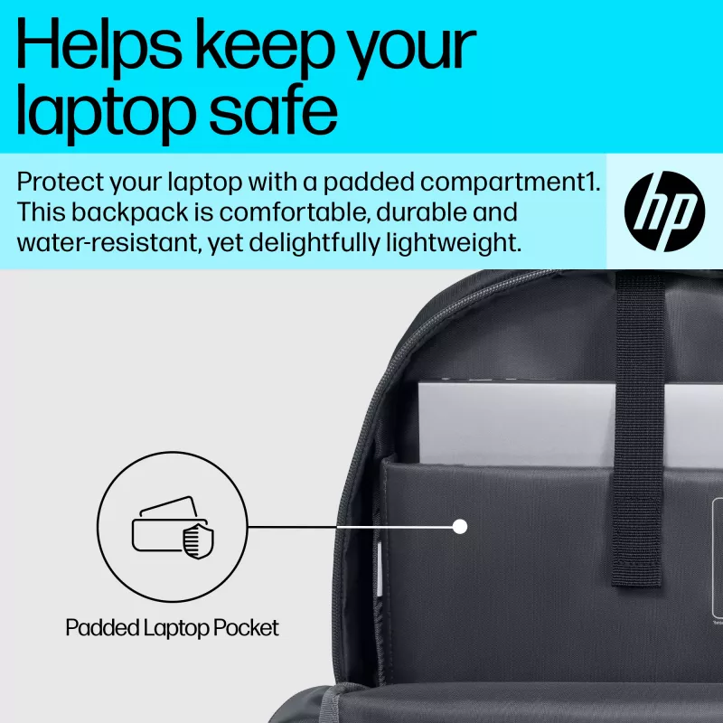 HP 15,6 inch laptoprugzak, rugzak, 370 g