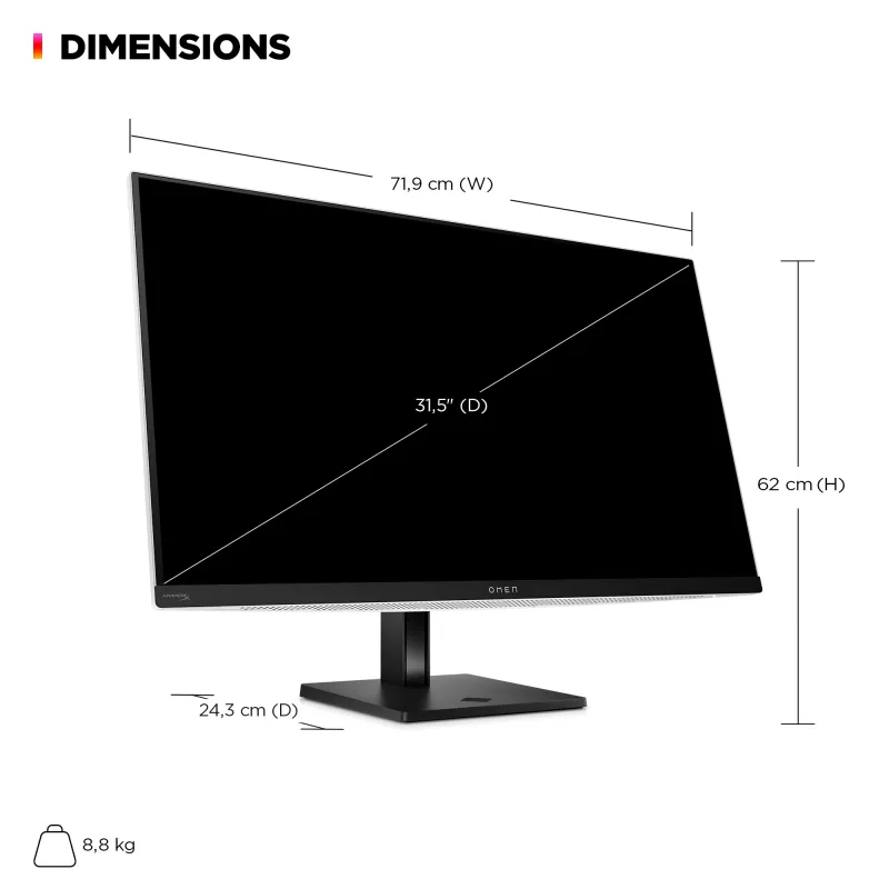 HP OMEN Transcend 31,5 inch UHD 240 Hz OLED gaming monitor – Transcend 32