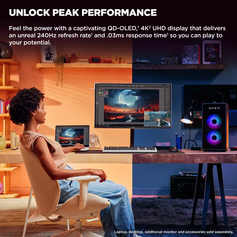 HP OMEN Transcend 31,5 inch UHD 240 Hz OLED gaming monitor – Transcend 32