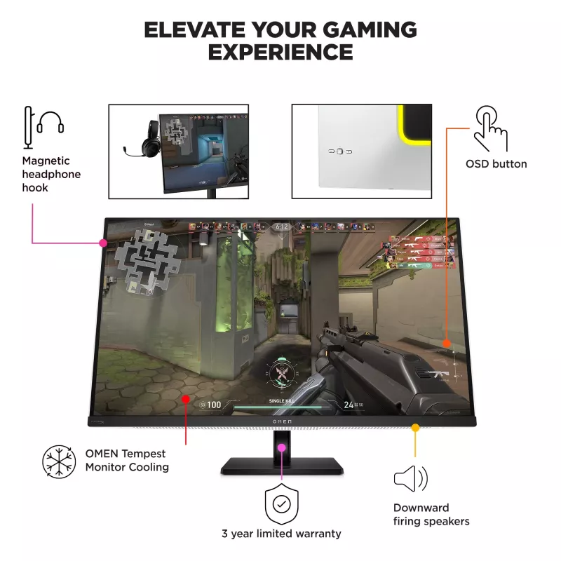 HP OMEN Transcend 31,5 inch UHD 240 Hz OLED gaming monitor – Transcend 32