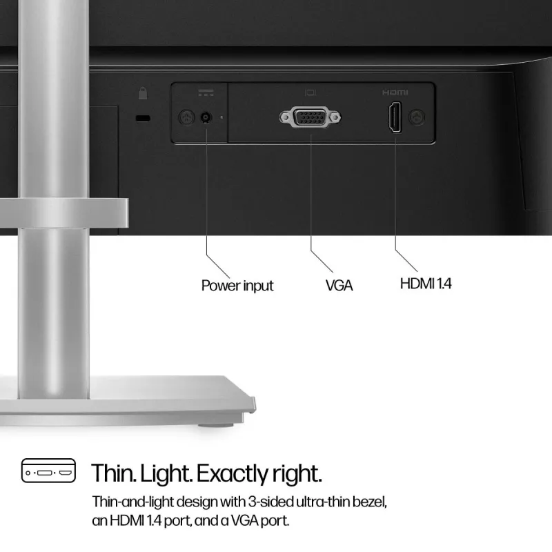 HP desktopmonitor - Series 5 524sh - 24in - 1920x1080 (FHD) - IPS - in hoogte verstelbaar