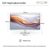 HP desktopmonitor - Series 5 524sh - 24in - 1920x1080 (FHD) - IPS - in hoogte verstelbaar