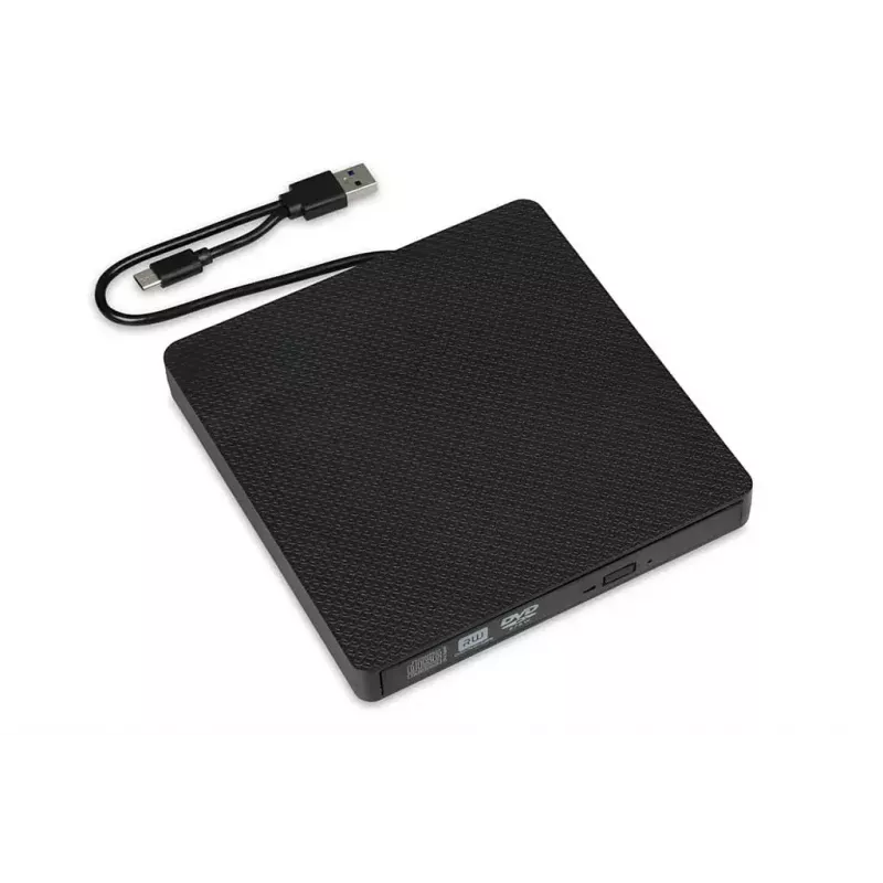 Optisch station IBOX IED03 DVD±RW USB 3.1 Gen1 (USB-C) zwart, tray, 24x CD / 8x DVD