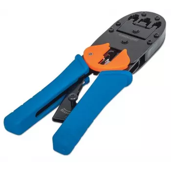 Intellinet universeel modulair krimpgereedschap voor stekkers, voor RJ45-, RJ12- en RJ11-modulaire stekkers
