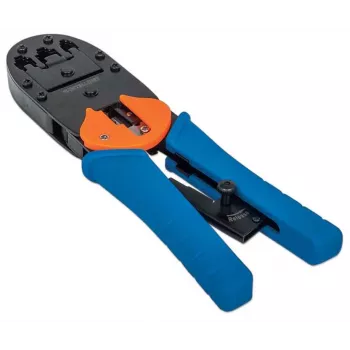 Intellinet universeel modulair krimpgereedschap voor stekkers, voor RJ45-, RJ12- en RJ11-modulaire stekkers