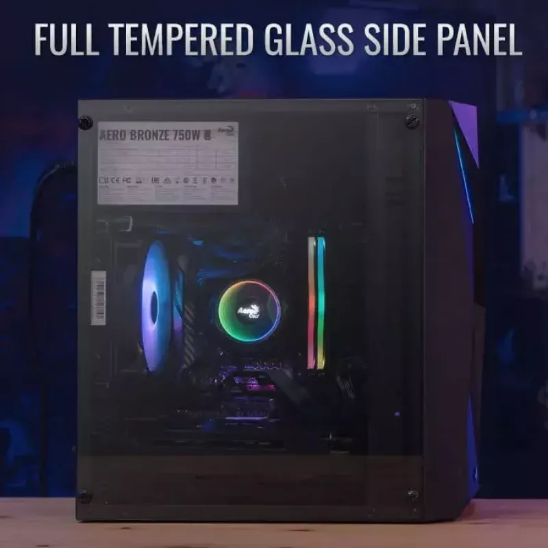 Aerocool PGS Raider Mini-G-BK-v3 pc-behuizing, zwart