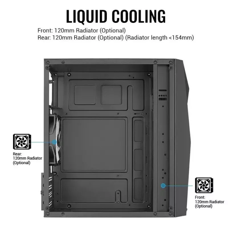 Aerocool PGS Raider Mini-G-BK-v3 pc-behuizing, zwart