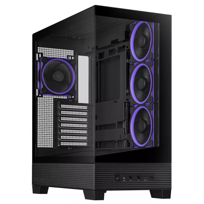 ASUS A31 Plus TG ARGB ZWART midi tower