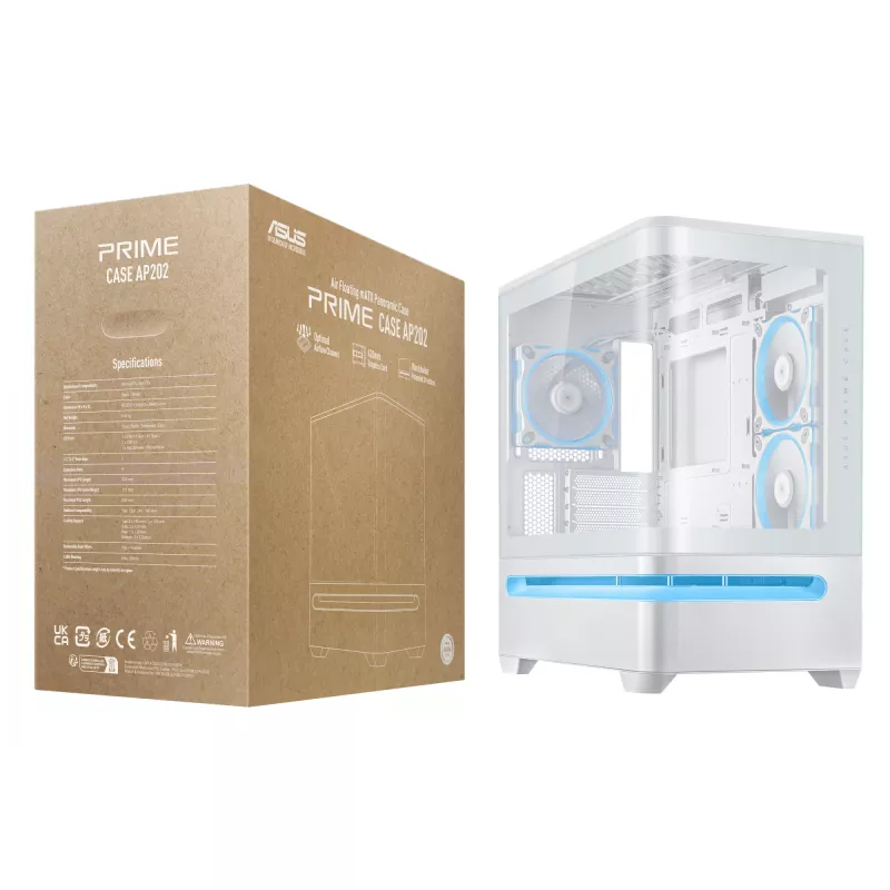 ASUS PRIME AP202 ARGB midi tower wit