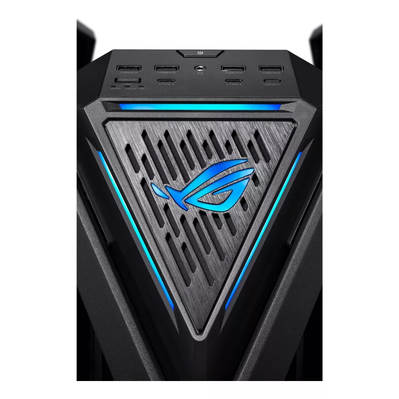 PC-behuizing ASUS ROG Hyperion GR701 BTF Edition tower — zwart, gehard glas, ondersteuning voor E-ATX/ATX/microATX, 46 cm GPU, 420 mm bovenste radiator