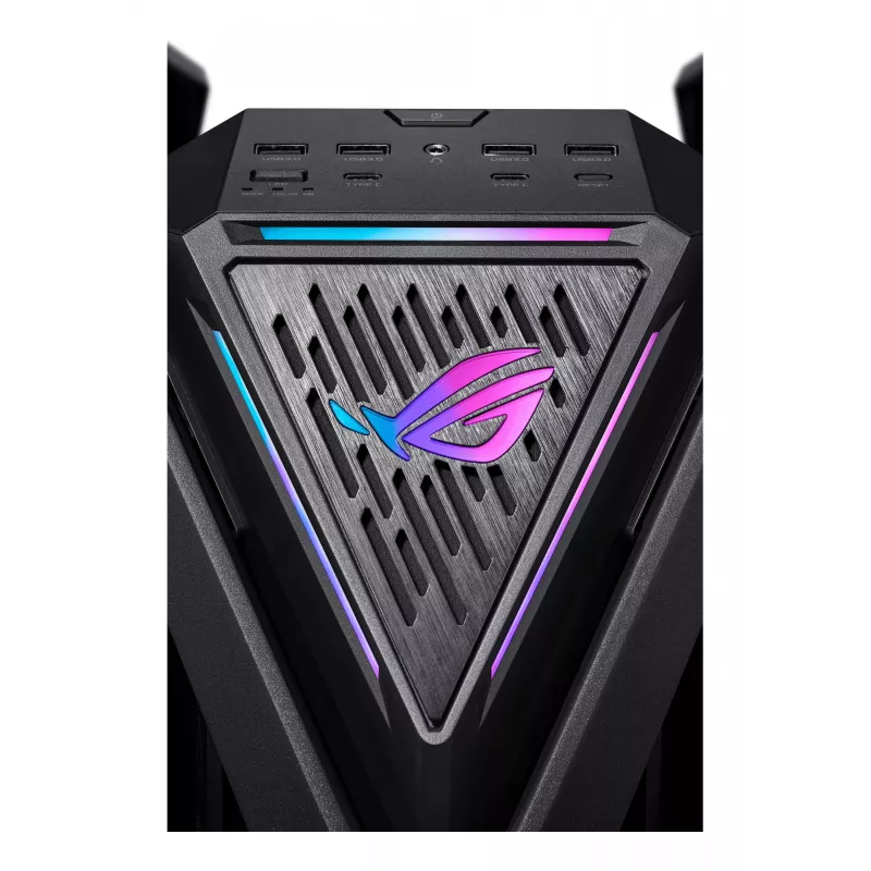 PC-behuizing ASUS ROG Hyperion GR701 BTF Edition tower — zwart, gehard glas, ondersteuning voor E-ATX/ATX/microATX, 46 cm GPU, 420 mm bovenste radiator