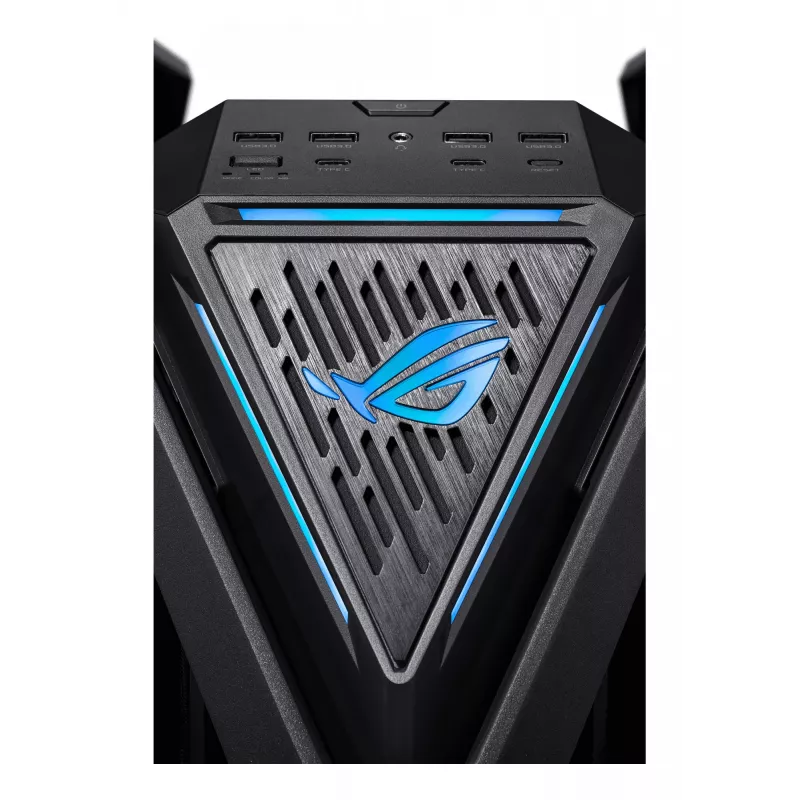 PC-behuizing ASUS ROG Hyperion GR701 BTF Edition tower — zwart, gehard glas, ondersteuning voor E-ATX/ATX/microATX, 46 cm GPU, 420 mm bovenste radiator