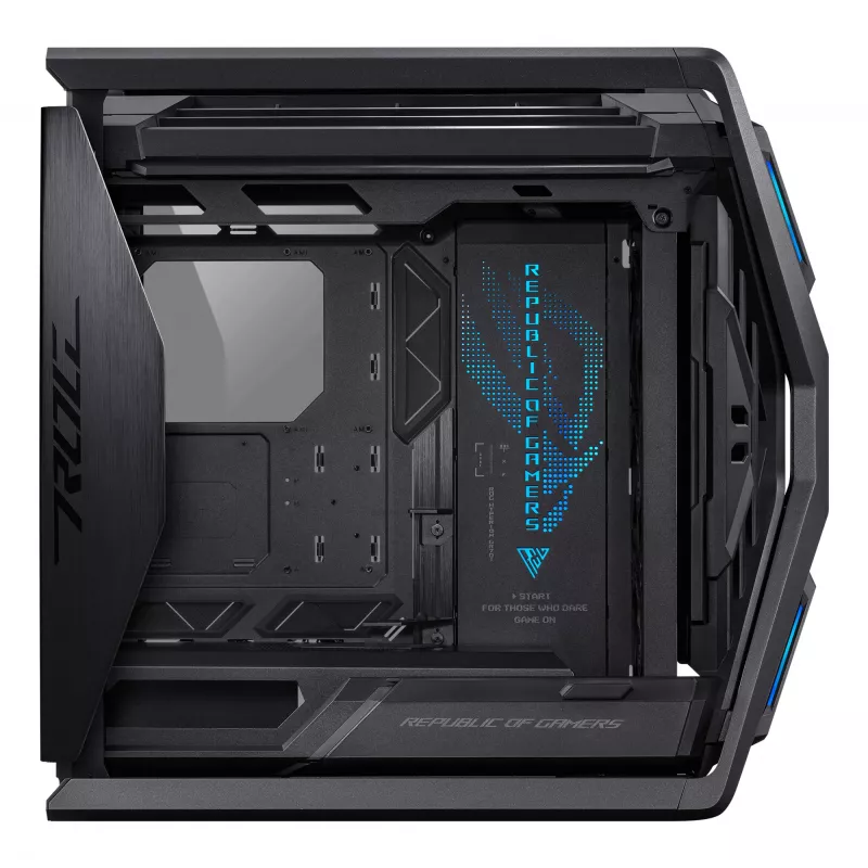 PC-behuizing ASUS ROG Hyperion GR701 BTF Edition tower — zwart, gehard glas, ondersteuning voor E-ATX/ATX/microATX, 46 cm GPU, 420 mm bovenste radiator