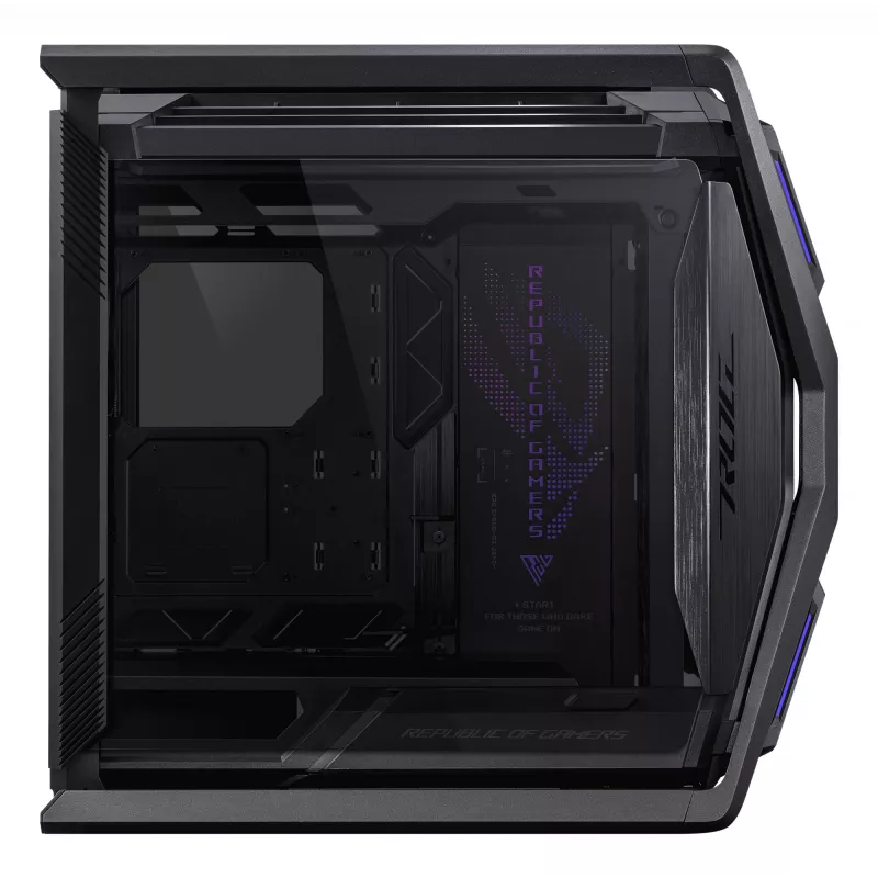 PC-behuizing ASUS ROG Hyperion GR701 BTF Edition tower — zwart, gehard glas, ondersteuning voor E-ATX/ATX/microATX, 46 cm GPU, 420 mm bovenste radiator