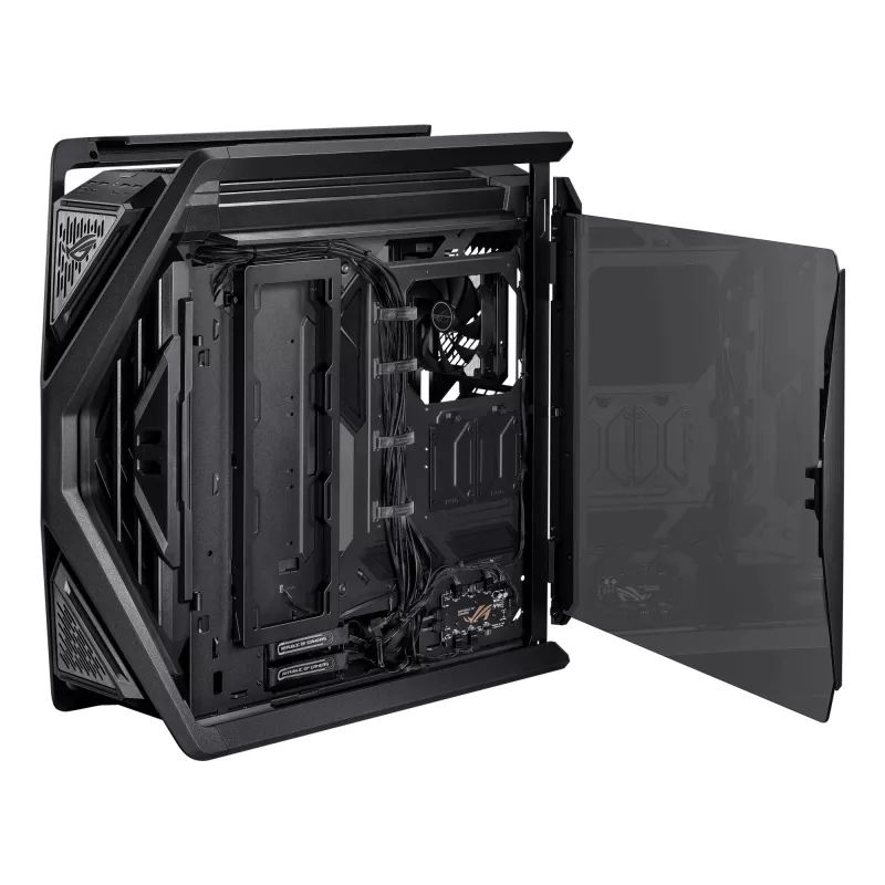 PC-behuizing ASUS ROG Hyperion GR701 BTF Edition tower — zwart, gehard glas, ondersteuning voor E-ATX/ATX/microATX, 46 cm GPU, 420 mm bovenste radiator