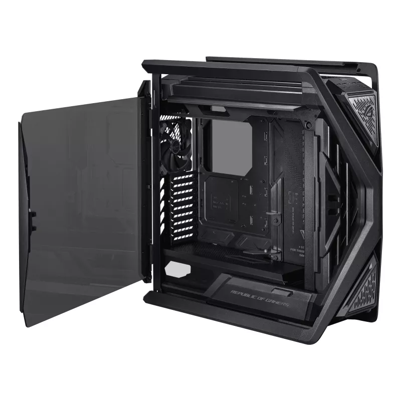 PC-behuizing ASUS ROG Hyperion GR701 BTF Edition tower — zwart, gehard glas, ondersteuning voor E-ATX/ATX/microATX, 46 cm GPU, 420 mm bovenste radiator