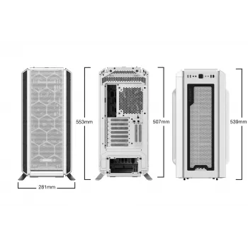 PC-behuizing be quiet! Silent Base 802 Window White Midi Tower