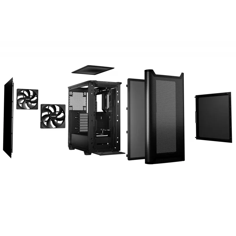 PC-behuizing be quiet! PURE BASE 501 Airflow midi tower zwart