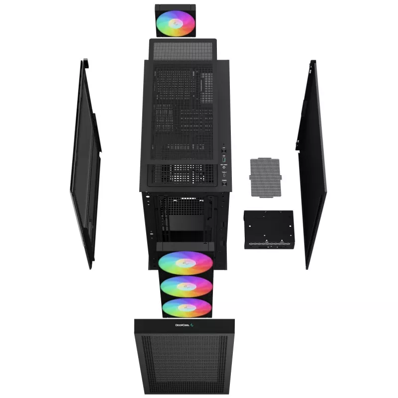 DEEPCOOL Ch560 Digital midi tower behuizing - zwart