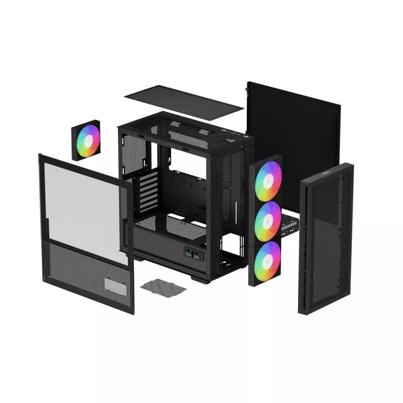 DEEPCOOL Ch560 Digital midi tower behuizing - zwart