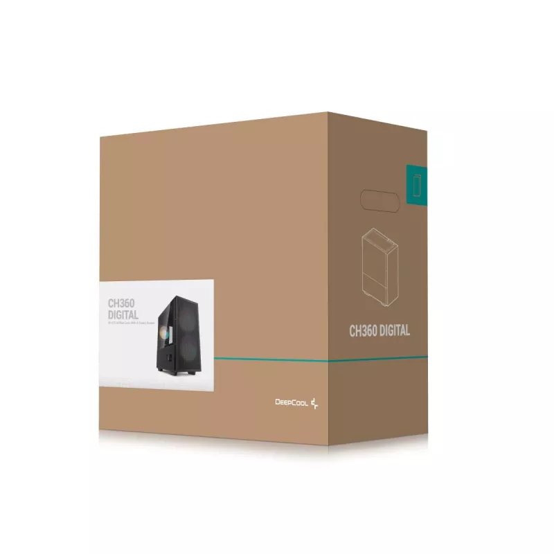 DEEPCOOL Ch360 Digital micro tower behuizing – zwart