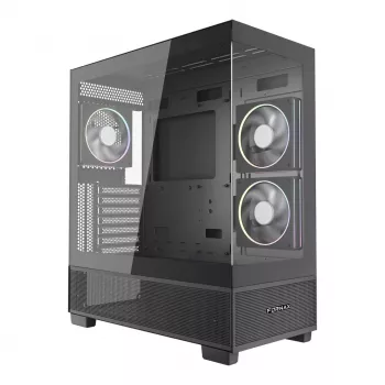 Computerbehuizing GEMBIRD Fornax X550, ATX, zwart
