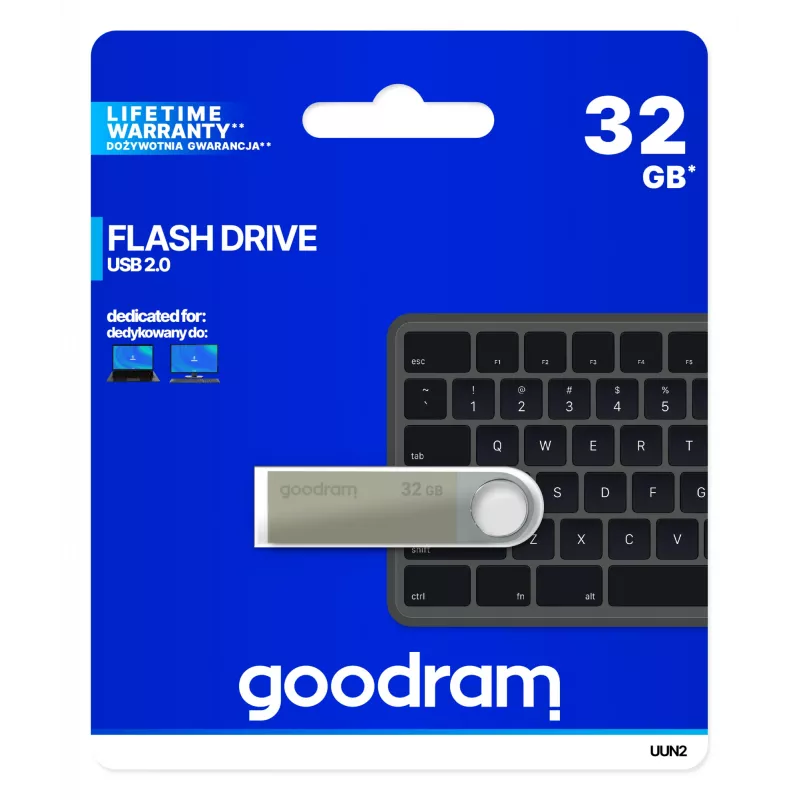 Goodram UUN2 USB-stick 32 GB USB Type-A 2.0 zilver
