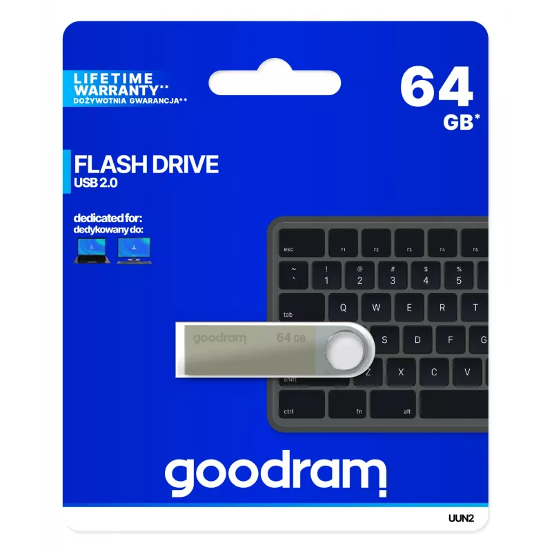 Goodram UUN2 USB-flashdrive 64 GB USB Type-A 2.0 zilver