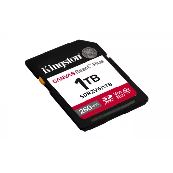 Kingston Technology 1TB Canvas React Plus SDXC UHS-II 280R/150W U3 V60 voor Full HD/4K