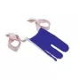 Sokkenaantrekhulp SUNDO 25010 – sokkenaantrekhulp van nylon, blauw