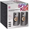 Bekabelde desktopluidspreker DEFENDER Aurora S8 — 2.0, 8 W RMS, USB-voeding, 3,5 mm, zwart