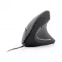 GEMBIRD optische muis MUS-ERGO-01 - ergonomisch, 6 knoppen, wiel, USB, zwart