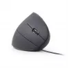GEMBIRD optische muis MUS-ERGO-01 - ergonomisch, 6 knoppen, wiel, USB, zwart